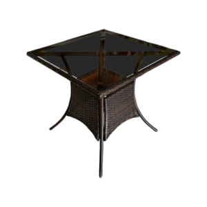 Tavolino Lory Moka Quadrato 75x73cm - Design Pratico da Esterno