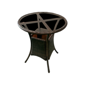 Tavolino Lory Moka Tondo 60x73cm - Design Pratico da Esterno