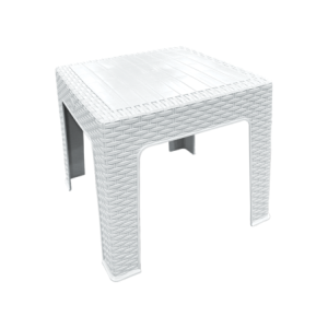 Zoom Tavolino Olivia Small 45*45 In Rattan Colore Bianco
