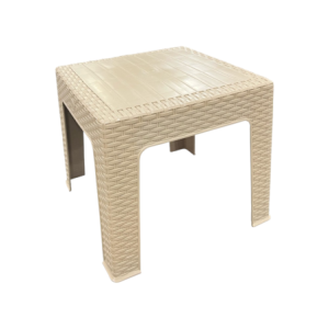 Tavolino Olivia Small 45x45 cm rattan cappuccino da giardino