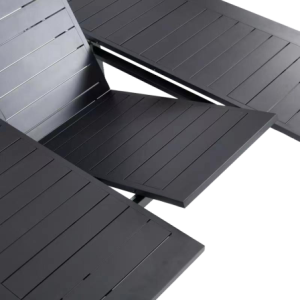 Zoom Tavolo Butterfly Allung.quadrato 100/145 In alluminio Colori Antracite