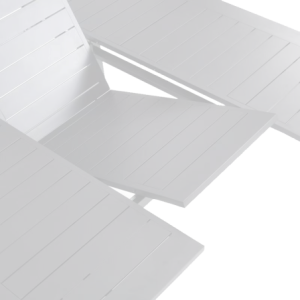 Zoom Tavolo Butterfly Allung.quadrato 100/145 In alluminio Colori Bianco