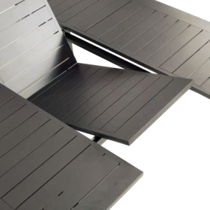 Zoom Tavolo Butterfly Allung.quadrato 100/145 In alluminio Colori Tortora