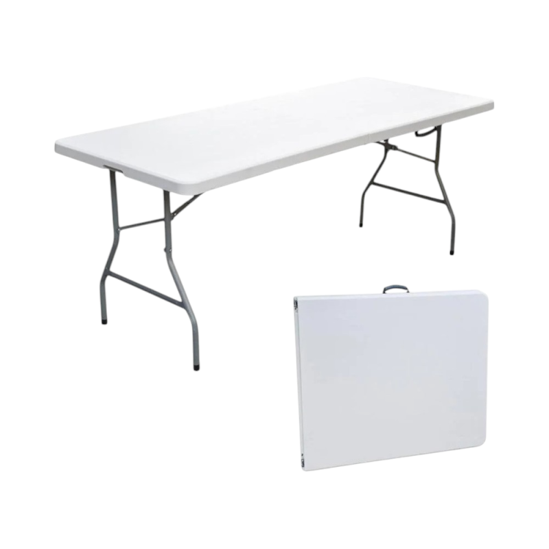 Tavolo Catering Rettangolare Pieghevole 180x76x74cm Polietilene