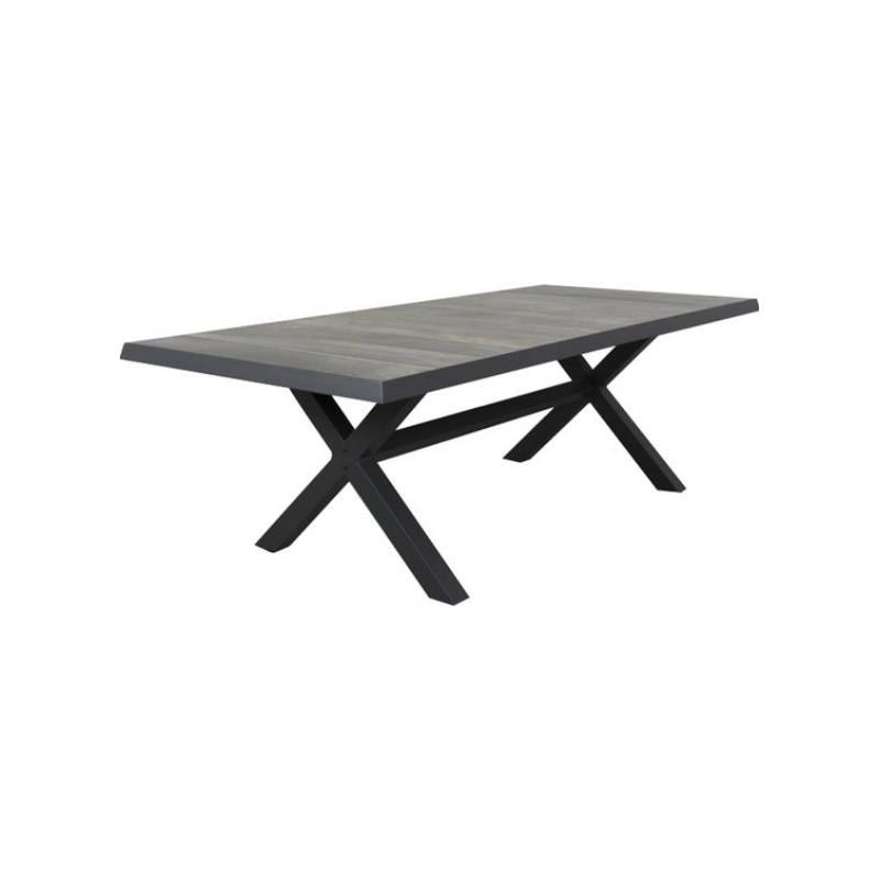 Tavolo Madagascar allungabile 240-300x115cm alluminio antracite