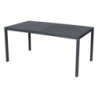 Tavolo Paraga in metallo 160x90 cm grigio antracite giardino