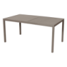 Tavolo Paraga in metallo 160x90 cm tortora da giardino robusto