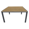 Tavolo Teak 180cm Alluminio Antracite/Legno - Design da Esterno