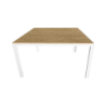 Tavolo teak 180cm in alluminio bianco-legno da giardino