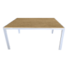 Tavolo Teak 210cm Alluminio Bianco/Legno - Design da Esterno