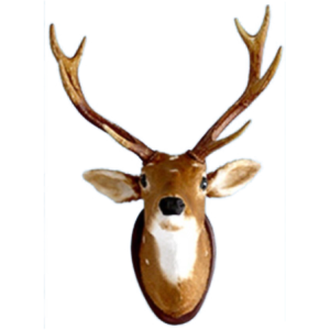 Testa Renna Bambi 77x50x42cm Decorazione Natalizia Levante Shop