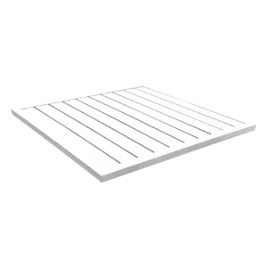 Top Tavolo Stretch 70x70cm Alluminio Bianco - Design e Resistenza
