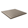 Top Tavolo Stretch 70x70cm Alluminio Tortora - Design Moderno