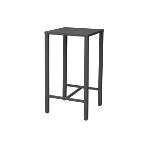 Tavolo Iseo Alto In Acciaio 70x70 Antracite Moia