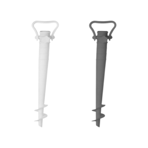Trivella in Plastica per Ombrellone Bianco/Silver - Pratica e Resistente