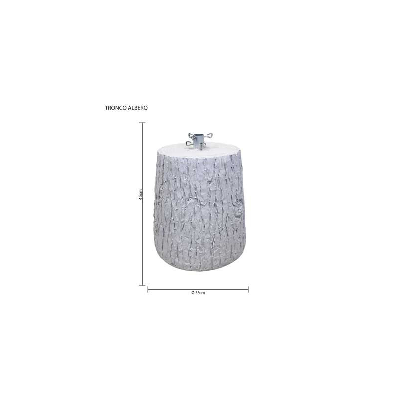 Tronco albero bianco in fiberglass 45cm per alberi 210-240cm