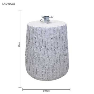Tronco Las Vegas bianco in fiberglass 45cm per alberi 210-240cm