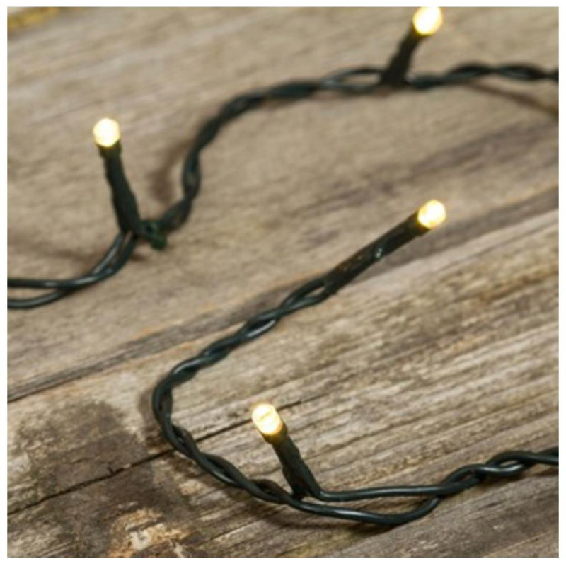 Catena 10 LED Mini 3mm Bianco Caldo IP20 230V Luci Natalizie