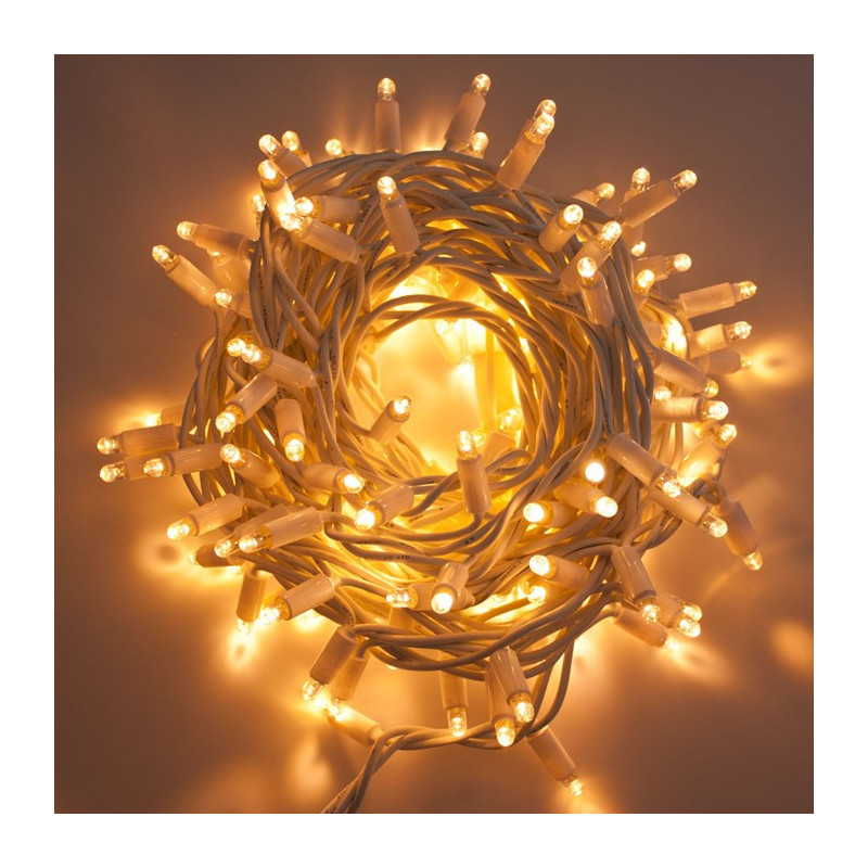 Catena 120 LED Oro con Flash Natale Decorazione Levante Shop