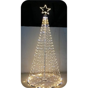 Albero Style Prof 400/864 LED Caldo Flash Freddo Fiocchi Neve