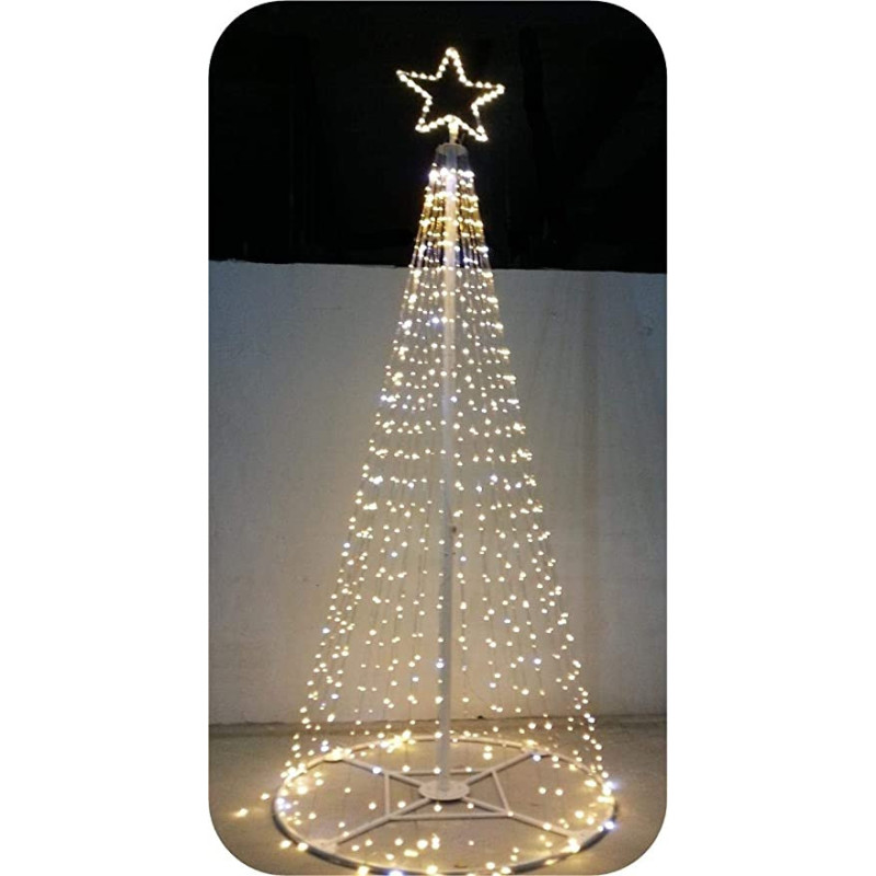 Albero Style Prof 400/864 LED Caldo Flash Freddo Fiocchi Neve