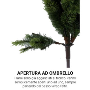 Zoom albero Grappa Pine Innevato Cm 150