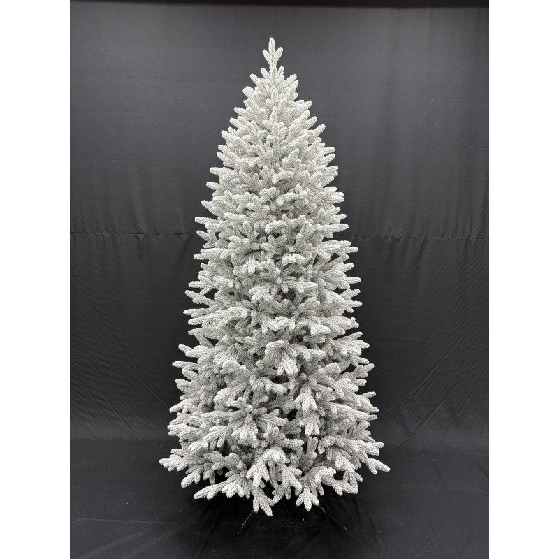 Albero Helsinki Slim innevato Full PE 240 cm - Decorazione Natalizia