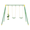 Altalena playground 4 posti verde e giallo gioco da giardino