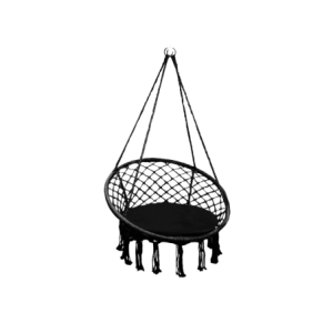 Amaca Polinesia 60x80 cm con cuscino nero relax giardino