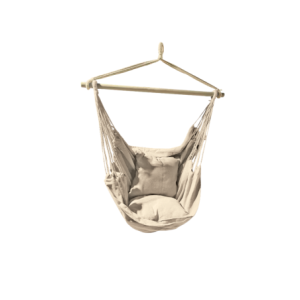 Amaca Qatar 100x130 cm beige con cuscini relax da giardino