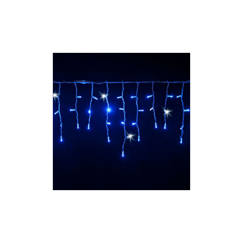 Cascata 150 Led Blu Flash 230V IP44 Estensibile 300x100cm