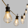 Catena 20 luci 10 metri prolungabile bianco caldo IP44 Natale