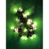 Catena 20 luci 10 metri prolungabile bianco caldo IP44 Natale