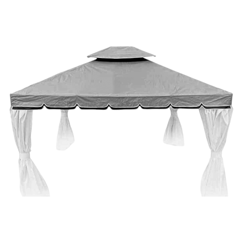 Set Di 5 Cover Grigia Per Gazebo Royal Mt3*4  | Levante Shop