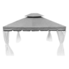 Cover per gazebo Royal grigio MT3648 PVC resistente giardino
