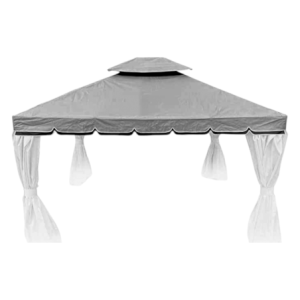 Zoom Cover Per Gazebo Royal Grigio Mt3.6*4.8 Pvc 290 Gr/mq