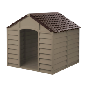 Cuccia per cane moka 86x84x82 cm comfort resistente esterno