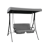 Dondolo Klassic 2 posti grigio comfort giardino compatto