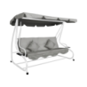 Dondolo letto Harmony 4 posti bianco comfort giardino