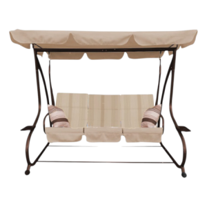 Zoom Dondolo/letto Altea 3 Posti struttura Moka + Tess. Ecru'