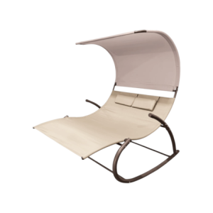 Dondolone Superfresh 2 posti moka/ecrù - Dondolo da giardino elegante