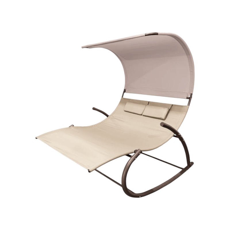 Dondolone Superfresh 2 posti moka/ecrù - Dondolo da giardino elegante