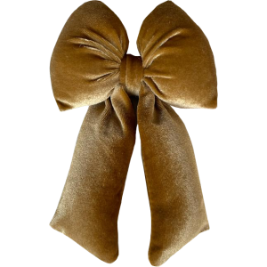 Fiocco Angle Medio 15x28cm Oro Decorazione Natalizia