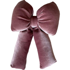 Fiocco Angle Medio 15x28cm Rosa Cipria Decorazione Natale