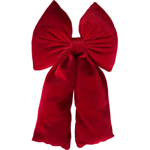 Fiocco Angle Medio 15x28cm Rosso Decorazione Natalizia
