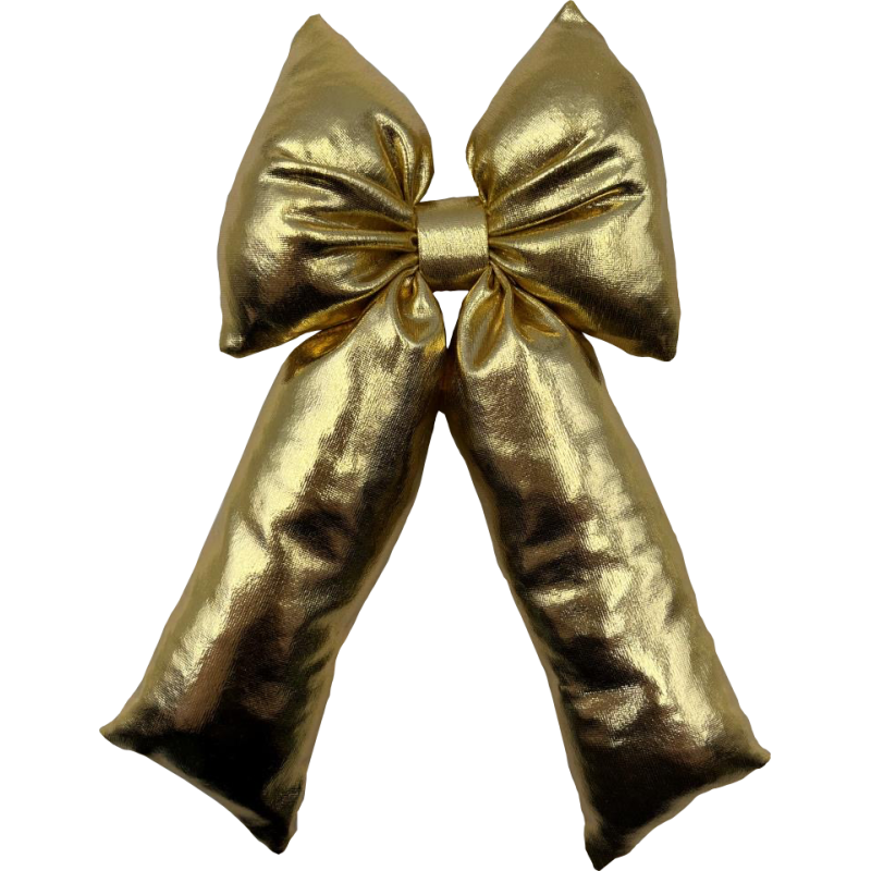 Fiocco Angle Small 11x20cm Oro Laminato Decorazione Natale