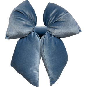 Fiocco Maxi 35x45cm Celeste Polvere Decorazione Natalizia