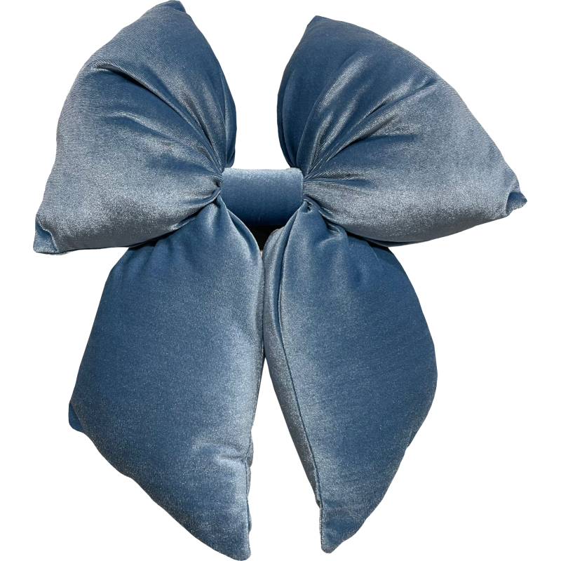 Fiocco Maxi 35x45cm Celeste Polvere Decorazione Natalizia