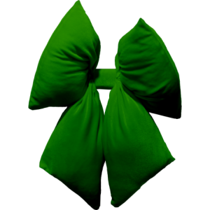 Fiocco Maxi Verde Muschio 35x45 cm - Decorazione Natalizia
