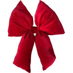 Fiocco Medio 25x32cm Rosso Decorazione Natalizia Elegante